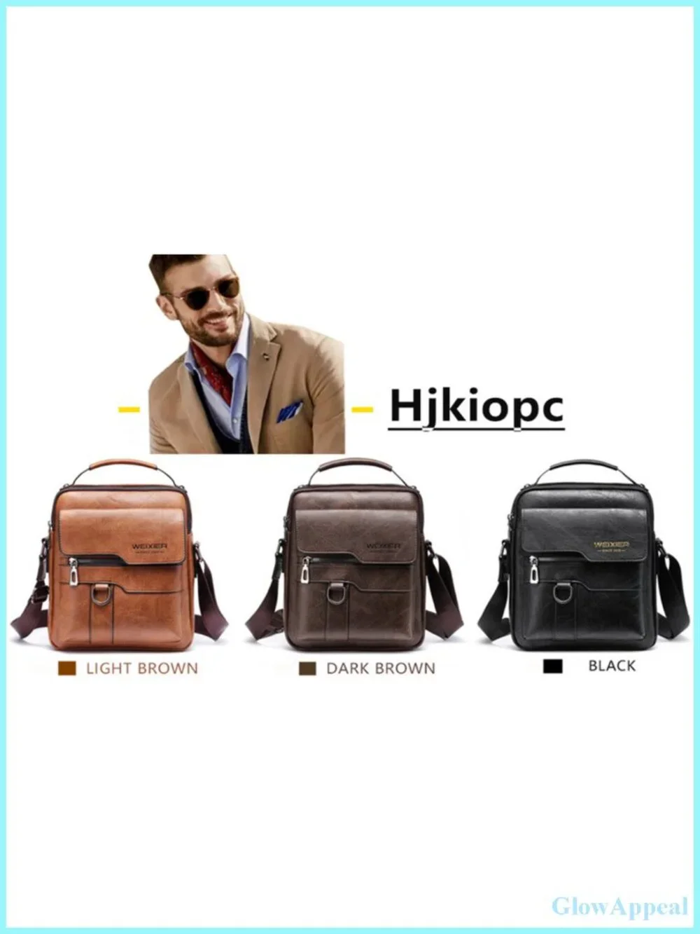 PU Leather Messenger Bag Crossbody Shoulder Bag Vintage Handle